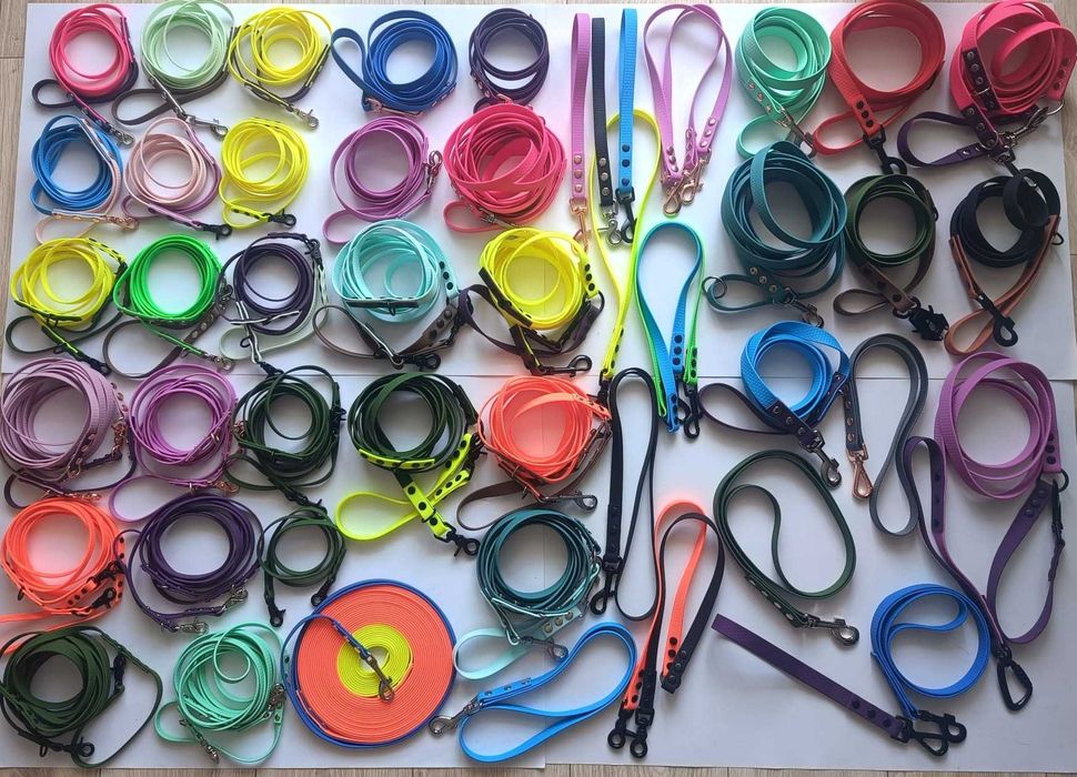 Wyprzedaż akcesoria hexa plaster miodu dla psa smycz linka obroża rącz