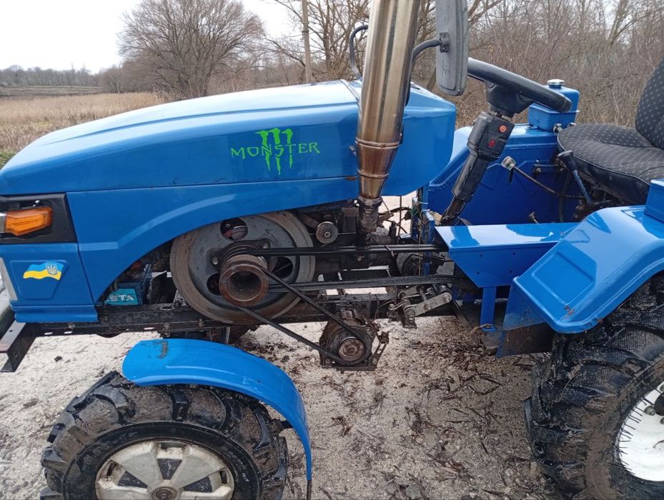 Трактор зубр Т25 +фриза та прицеп, міні трактор, мото трактор зубр