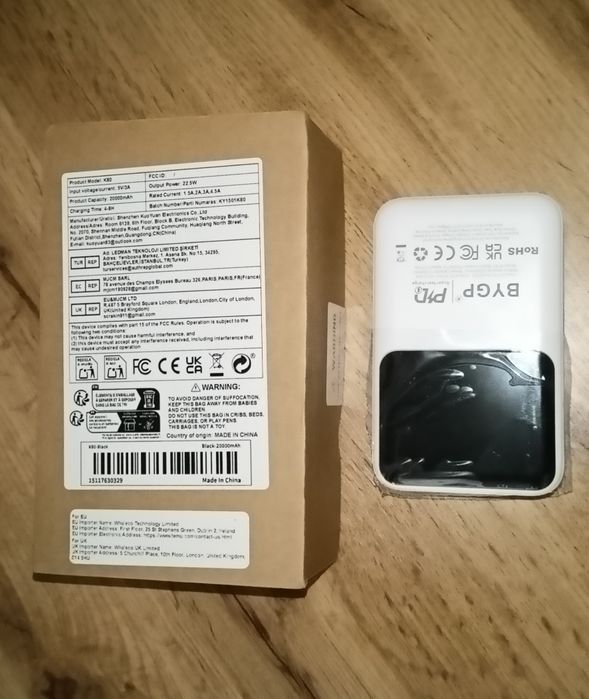 Устройство для зарядки павербанк BYGP, 20000 mAh