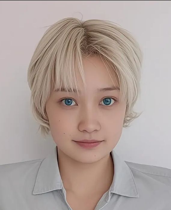 Krótka peruka blond