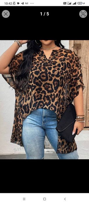 Bluzki tuniki plus size duże rozmiary