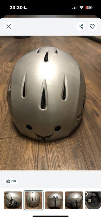 Kask narciarski 53-54cm + gogle gratis