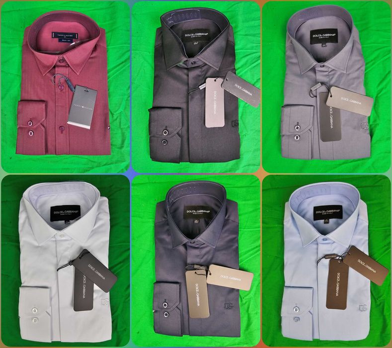 Koszule dolce męskie gabbana M-3XL Slim Fit Tommy Premium