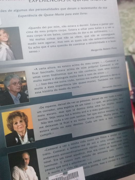 Livro Relatos Verídicos - experiências de quase-morte