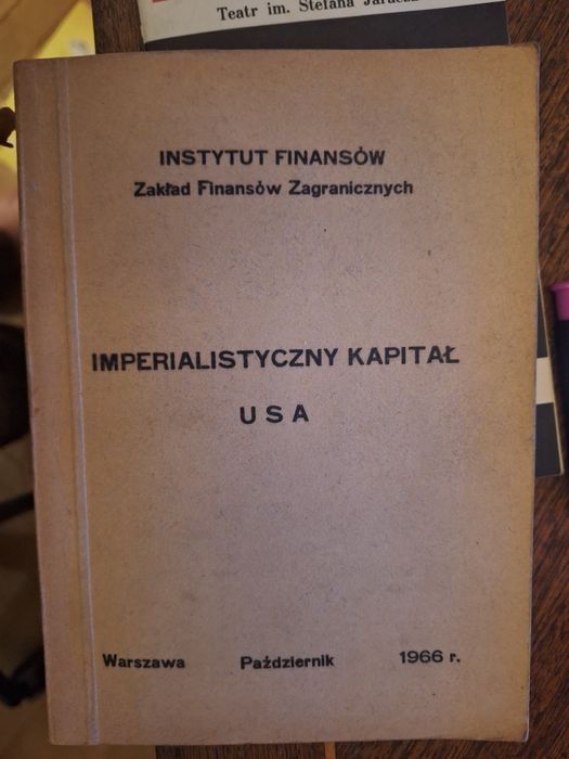 Zdzisław Rurarz – Imperialistyczny Kapitał USA 1966 Autograf