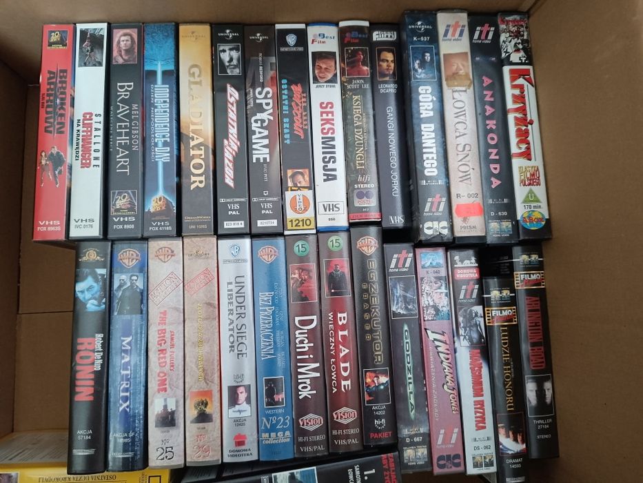 Kasety VHS kolekcja język polski