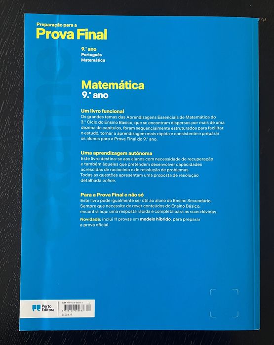 Preparação para a Prova Final 9.° ano - Português e Matemática