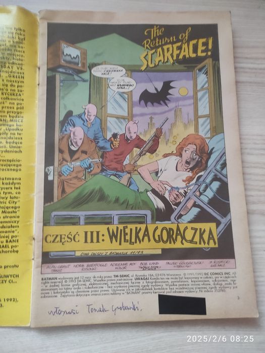 Komiks Batman TM-SEMIC 12/93