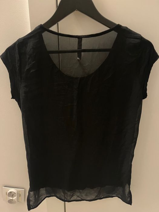 Bluzka koszulka top tshirt czarna Stradivarius. Rozm. S