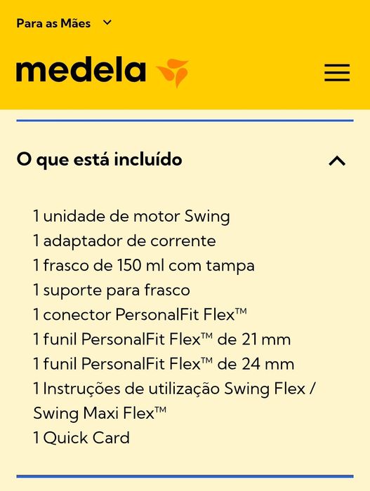 Medela Swing Bomba Extrator Leite: como nova inclui todos acessórios