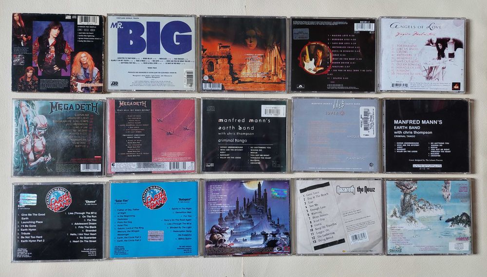 Диски CD. Nazareth. Ozzy Osbourne. Metallica. Jimmy Page...