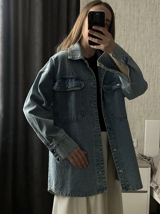 Джинсова куртка Solmar блакитна, стан нової, One size