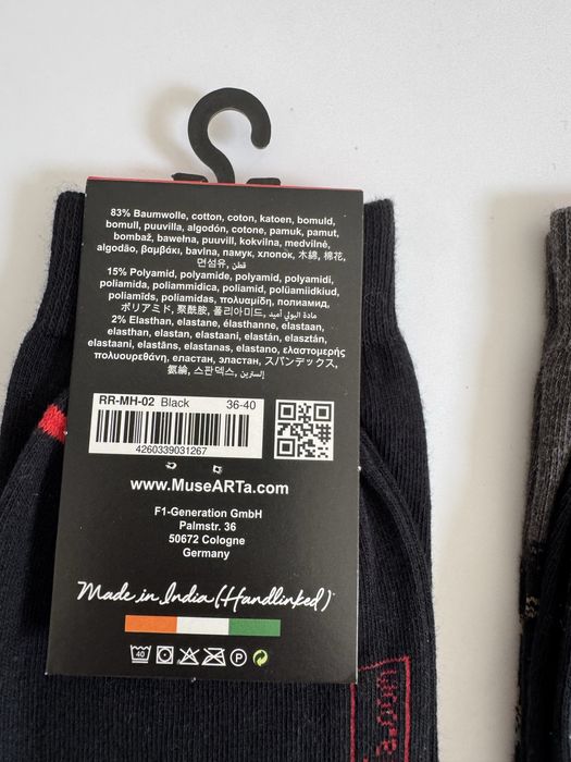 3 pary nowych skarpetek Musearta unisex