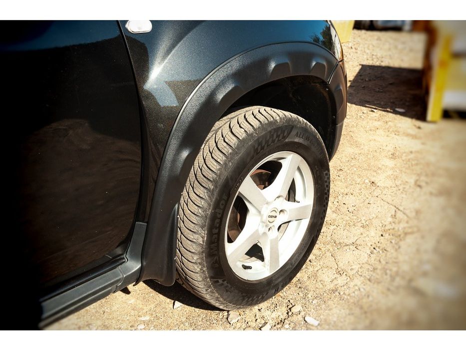 Renault Duster 2008-2017 Розширювачі арок з виступами (8 шт, ABS)