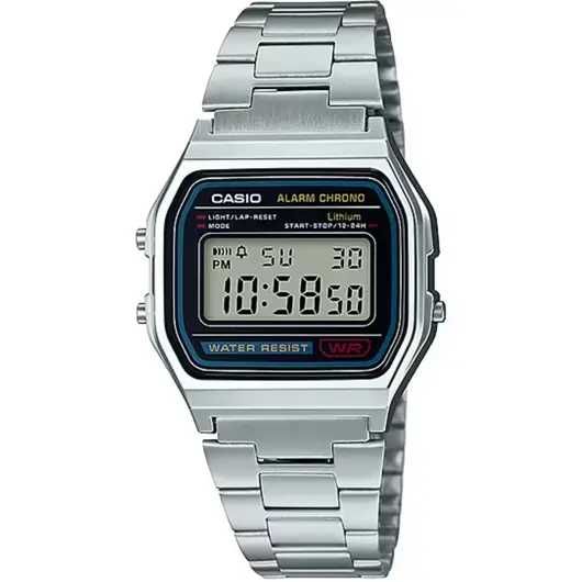 NEW CASIO Retro Classic Unisex A158WA-1YES Silver