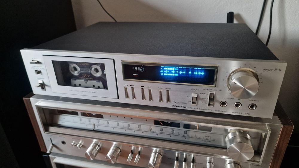 PIONEER CT-300 Blue line Stereo Cassette Deck