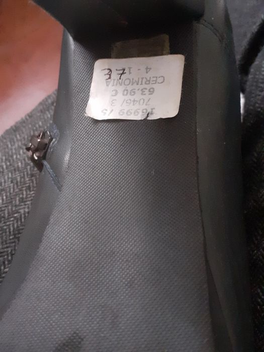 Botins da Cerimônia   azuis 37( cano médio )