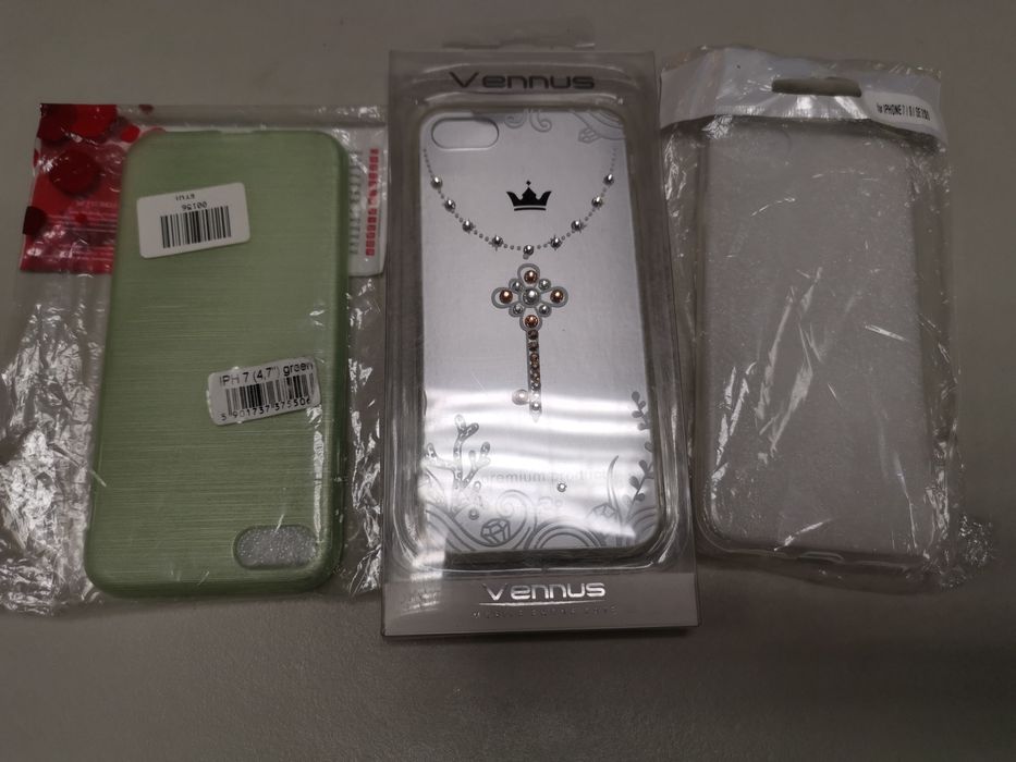 3 sztuki Etui pokrowiec case plecki nakładka do Apple iPhone 7 8 SE 20