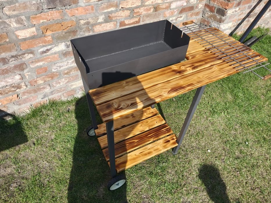Grill solidny, blacha 3mm, ruszt 6mm stał nierdzewna