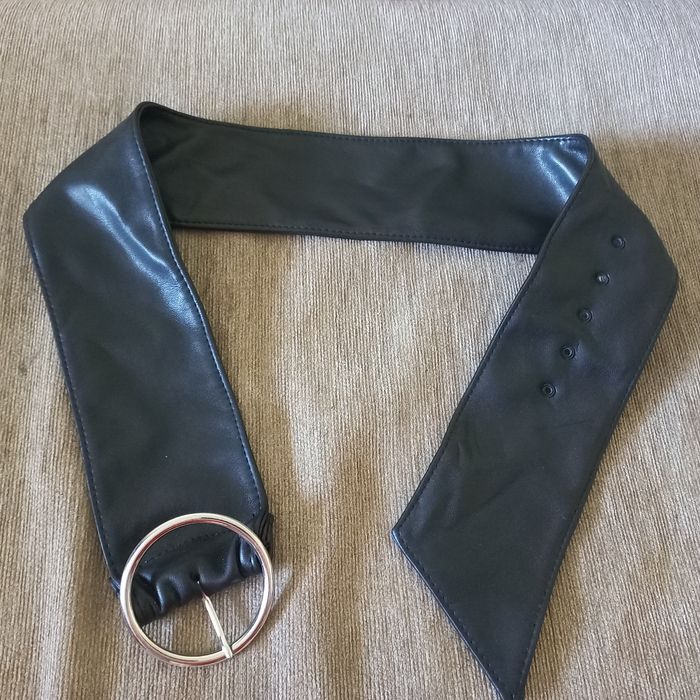 Skórzany pasek szeroki do sukienki bluzki spodni