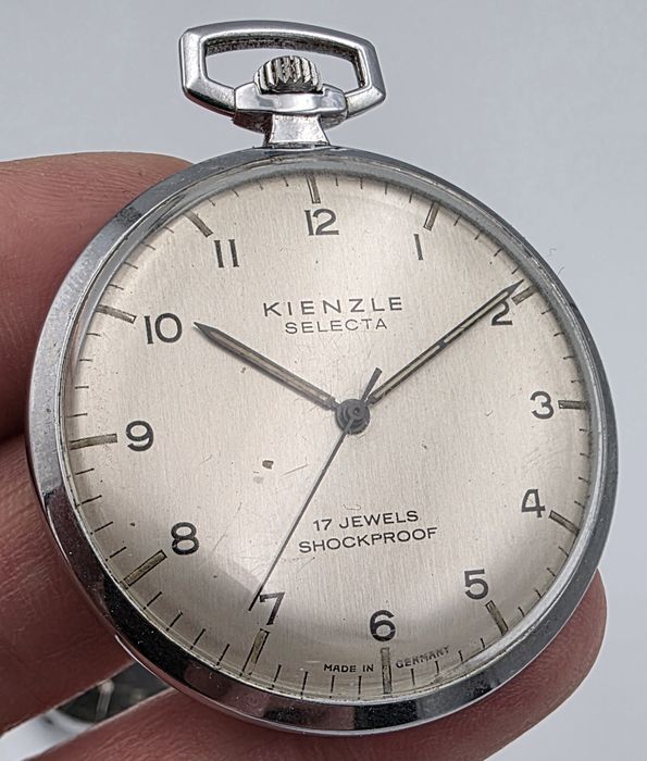 Zestaw Kienzle Selecta 17 jewels Germany kieszonkowy nakręcany