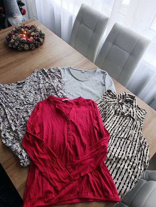 Zestaw ubrań damskich 17 sztuk S/M kurtki bluzki spodnie