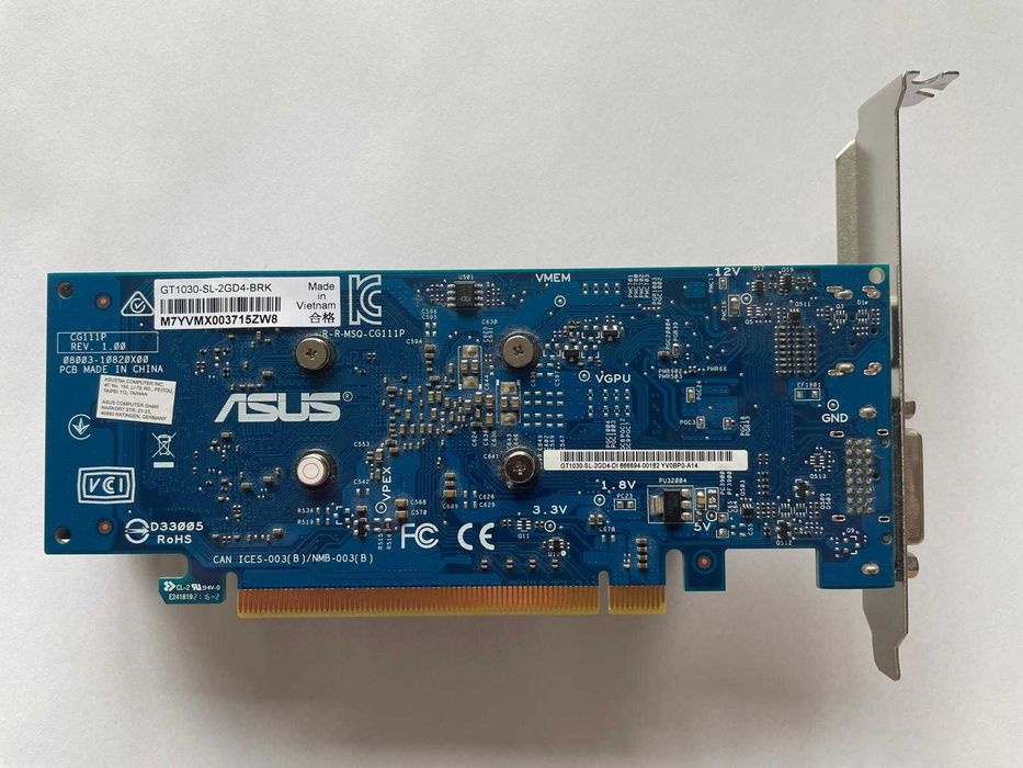 ASUS GeForce GT 1030 2GB GDDR5 low profile