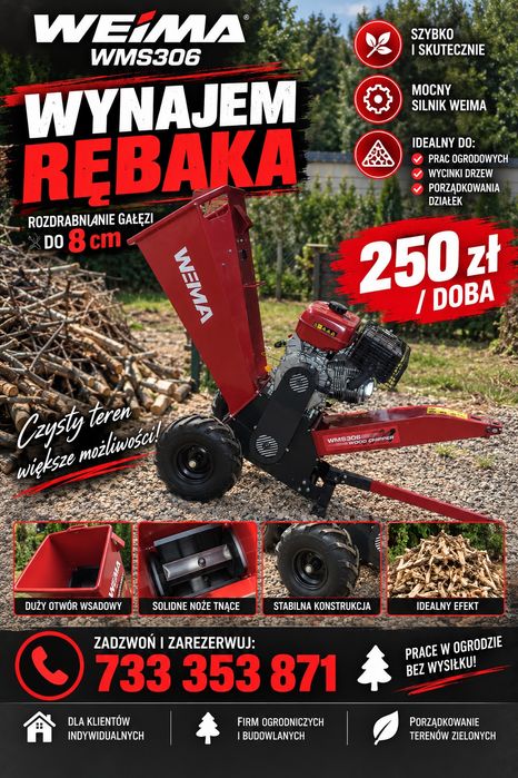 Rębak wynajem   8cm