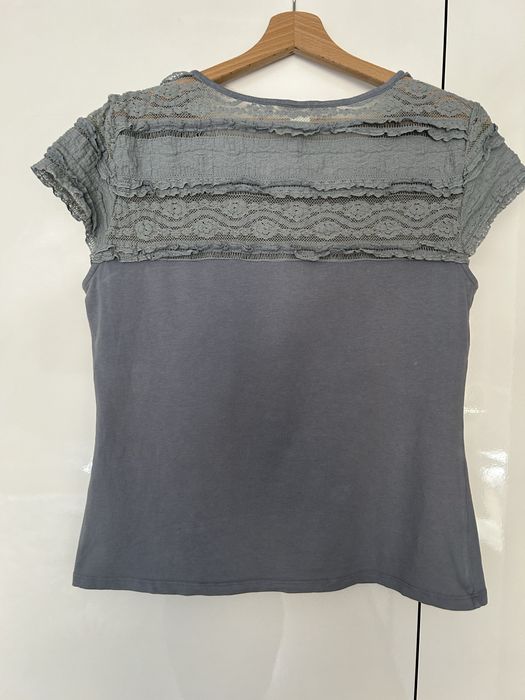 T-Shirt z koronką H&M Rozmiar L