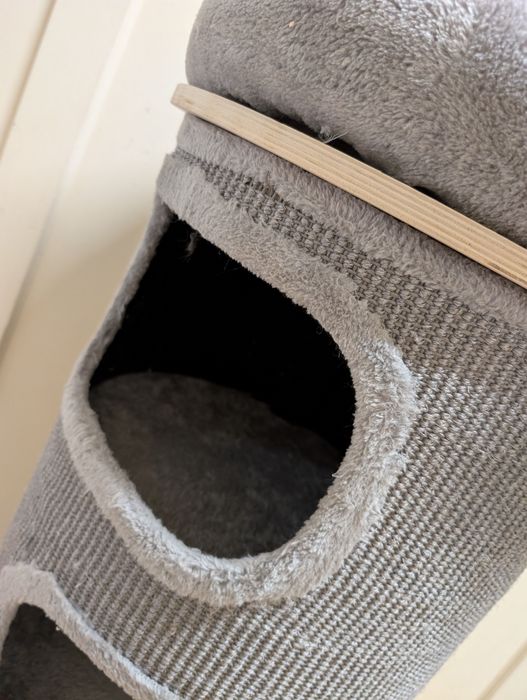 Natural Paradise Primrose Drapak Wieża dla kota XXL Szara NAJWIĘKSZA U