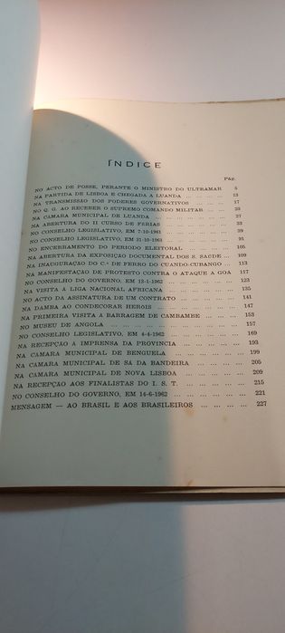 Discursos Proferidos por General Venâncio Deslandes, Governador Angola