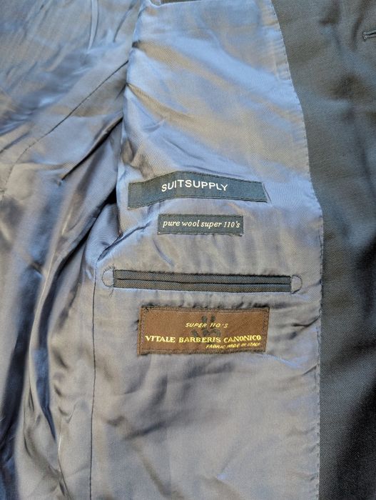 Granatowa marynarka Suitsupply vitale barberis canonico navy blazer