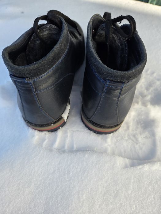 Зимові шкіряні чоловічі ботинки