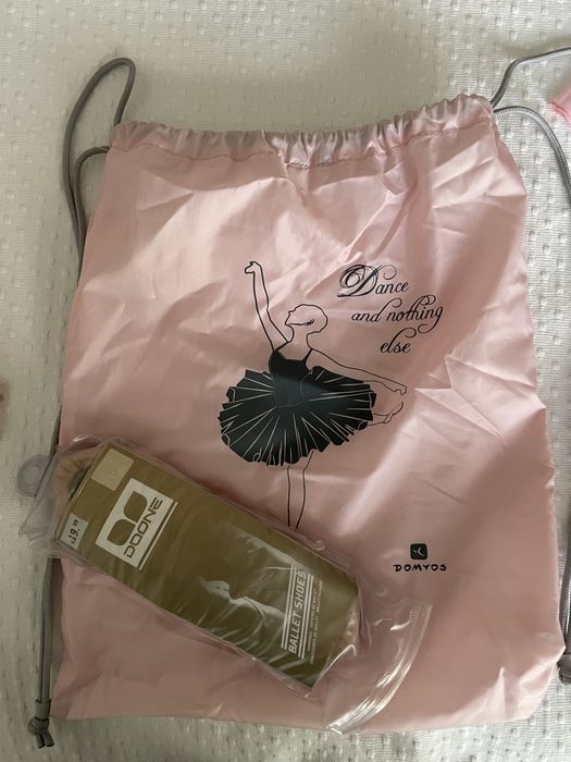 Traje de ballet completo para 3-7 anos, com 2 pares de sapatilhas