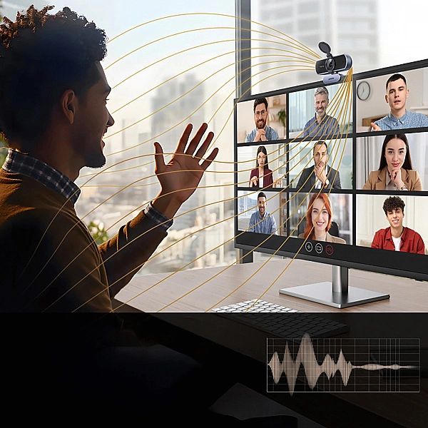 Kamera internetowa Ugreen USB 4K Ultra HD - szara