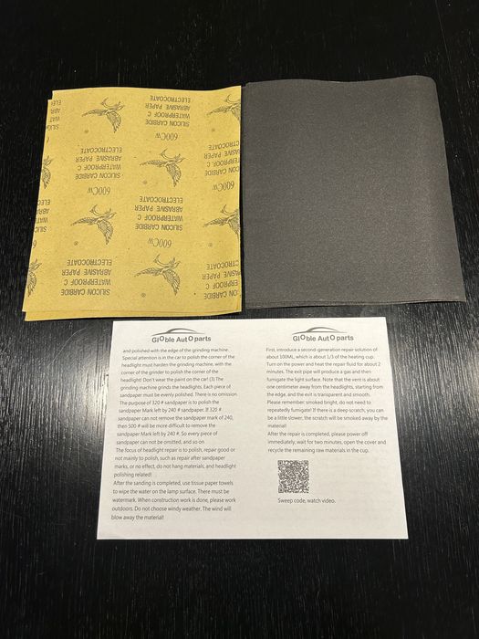 Zestaw Do Regeneracji Naprawy Reflektorów Lamp Czajniczek Płyn 200ml