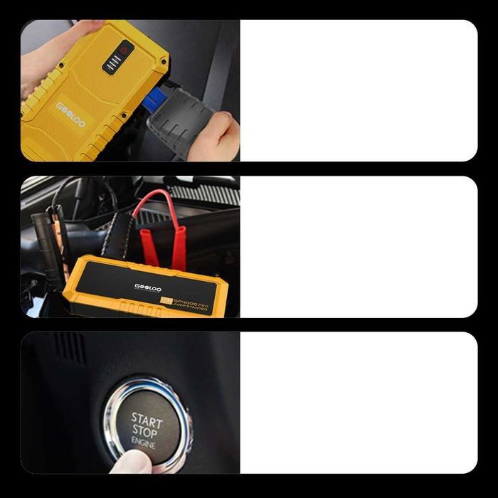 Powerbank ULTRA MOCNE 4000A Urządzenie rozruchowe booster akumulator