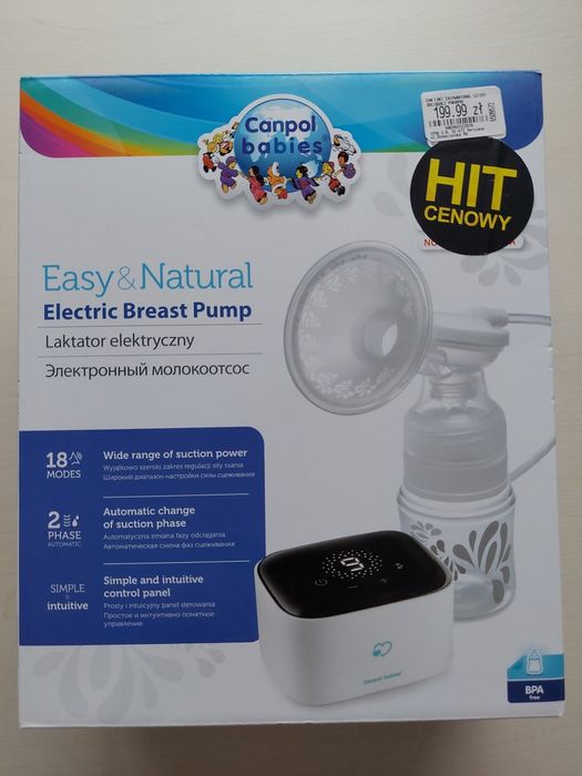 Laktator elektryczny Canpol babies Natural&Easy +Nowy kubek treningowy