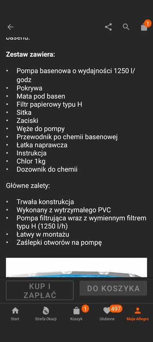 Pompa do basenu INTEX