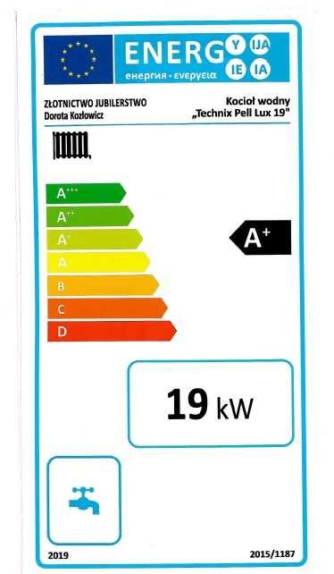 KOCIOŁ z podajnikiem na PELLET 19 kW. Piece klasy 5 Ecodesign Pelet