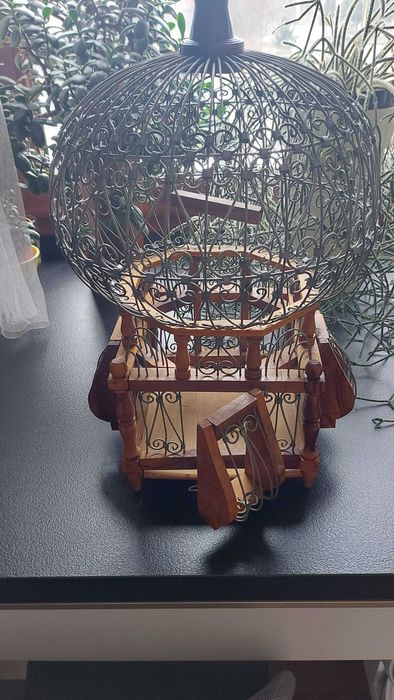 Kolekcjonerska ozdobna klatka na ptaki