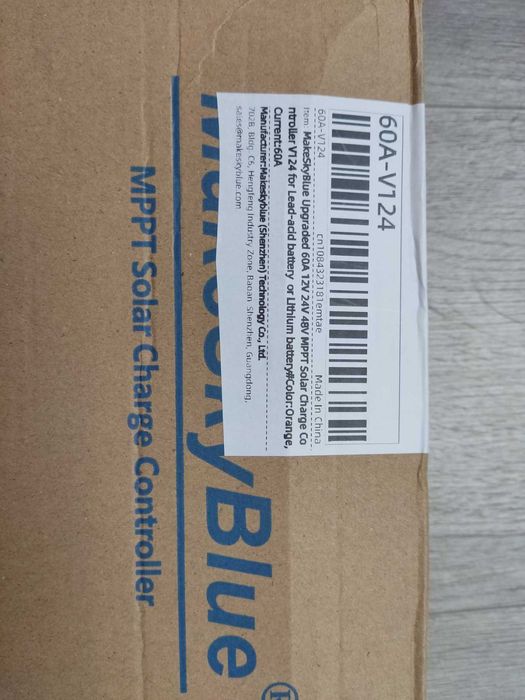 MPPT контроллер 60A  солнечна панель батарея MakeSkyBlue V124 новинка!