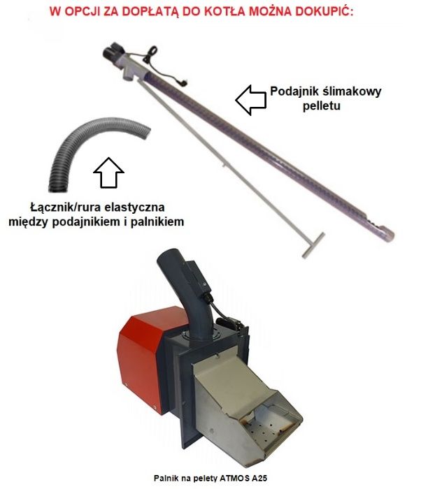ATMOS DC25SP 27 kW kocioł piec na zgazowanie zgazujący drewno pelet