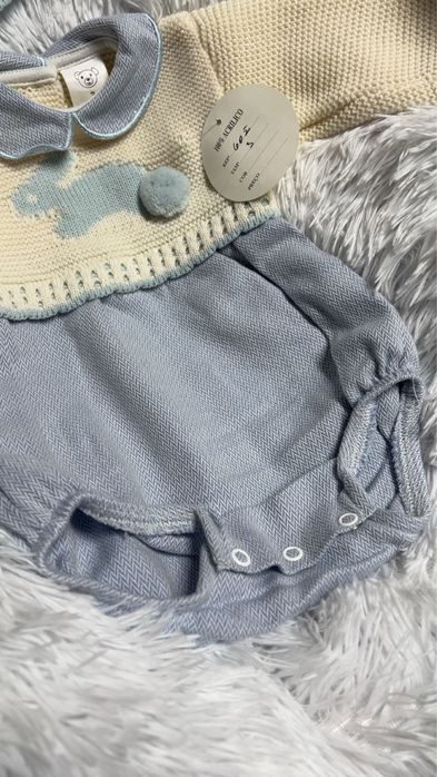 Fofo/macacão de bebé de malha 3m NOVO