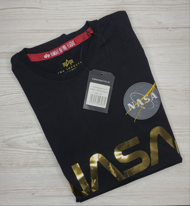 Футболка Alpha Industries чорна оригінал