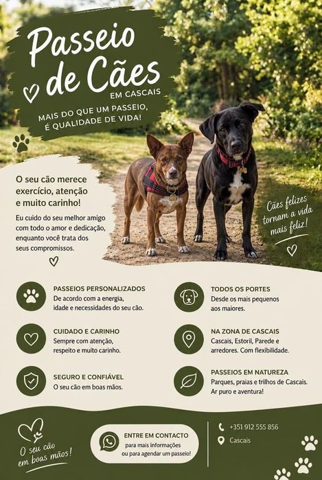 Passeio de cães e domicilios