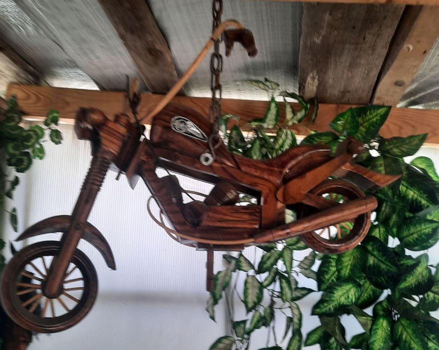 Мотоцикл ручная работа дерево ручна робота сувенир сувенір
