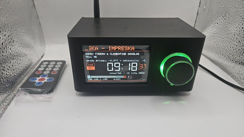 Obudowa YoRadio /ESP32 S3 /ST7796/ILI9488 3.5''/IR /WIFI /PCM1502