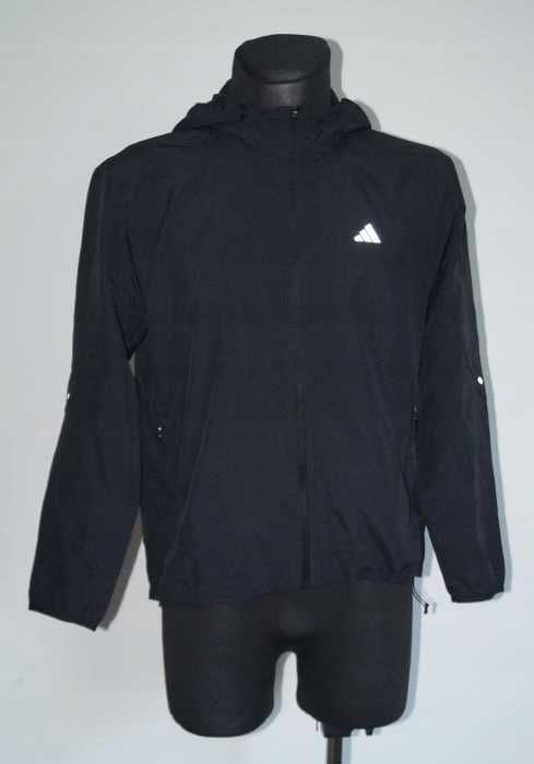 Adidas RUN IT Kurtka damska do biegania z kapturem r. S czarna