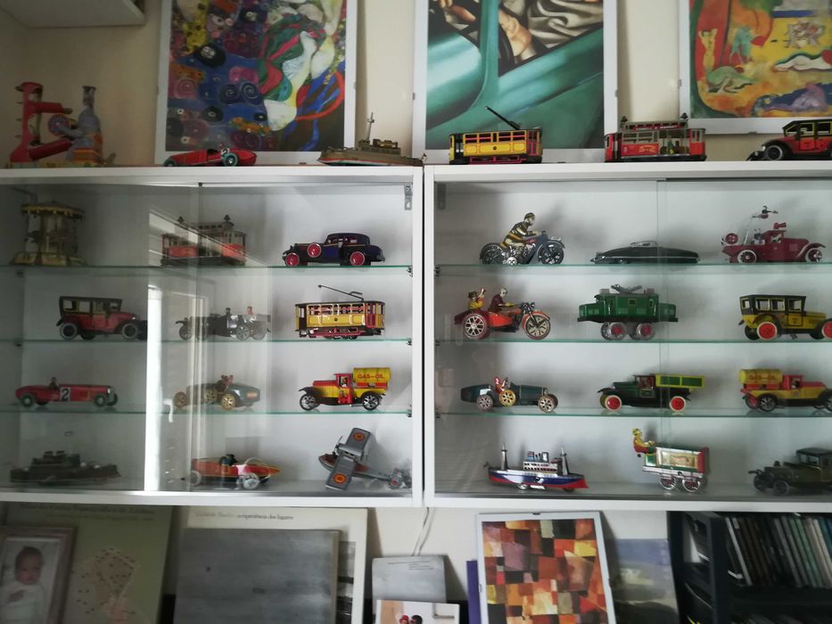 Brinquedos  vintage de latão a corda